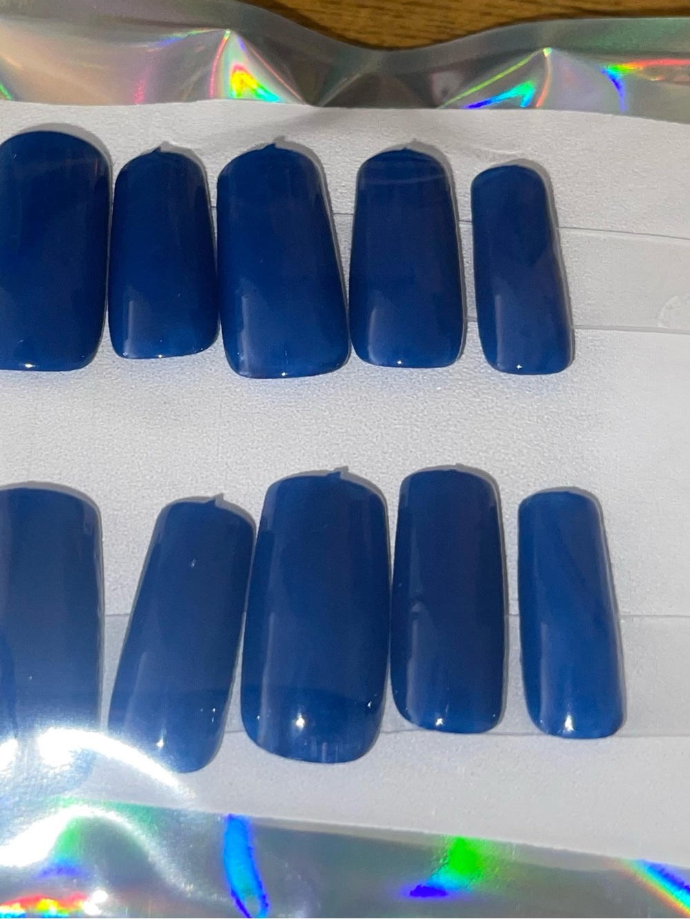 Blue Press-On Nails Set - Unbranded